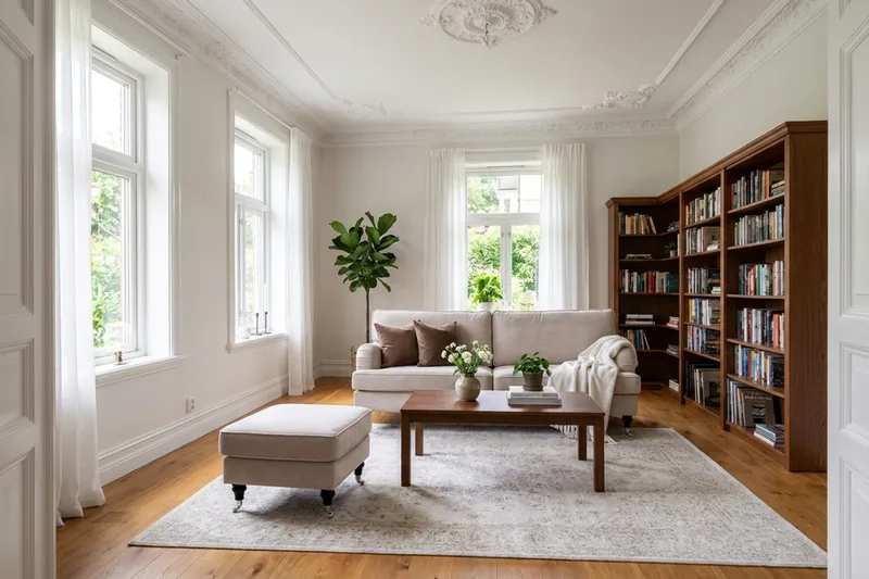 Howard Classic sofagruppe 3-seters sofa og fotskammel i fløyel - Beige - Møbler - Sofaer - Sofagrupper - Howard sofagruppe