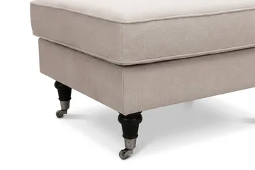 Howard Classic sofagruppe 3-seters sofa og fotskammel i fløyel - Beige - Møbler - Sofaer - Sofagrupper - Howard sofagruppe