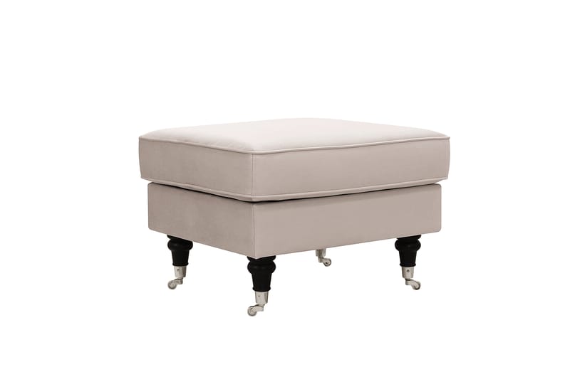Howard Classic sofagruppe 3-seters sofa og fotskammel i fløyel - Beige - Møbler - Sofaer - Sofagrupper - Howard sofagruppe