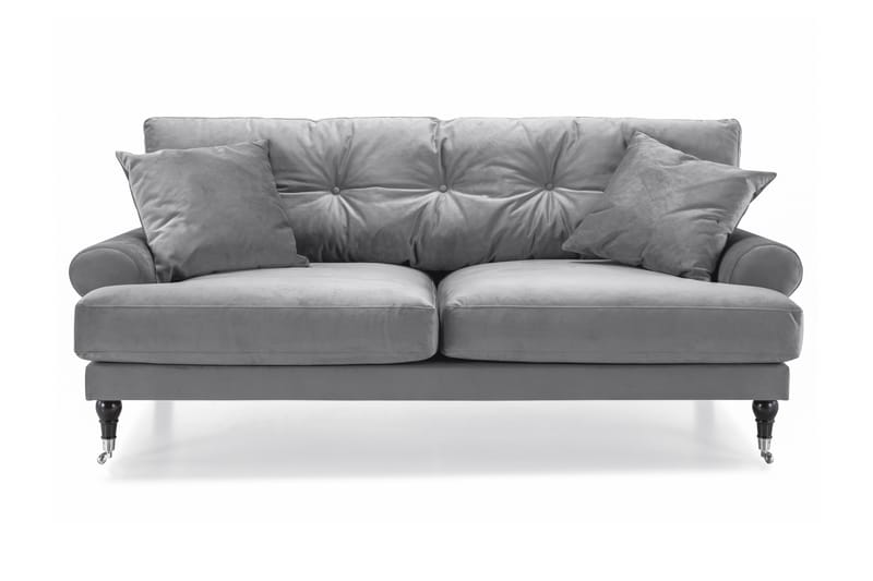 Andrew 2-seters Fløyelssofa - Lys grå - Møbler - Sofaer - Howard sofa