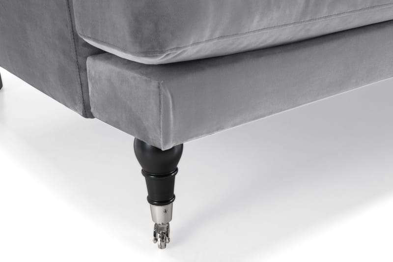 Andrew 2-seters Fløyelssofa - Lys grå - Møbler - Sofaer - 2 seter sofa