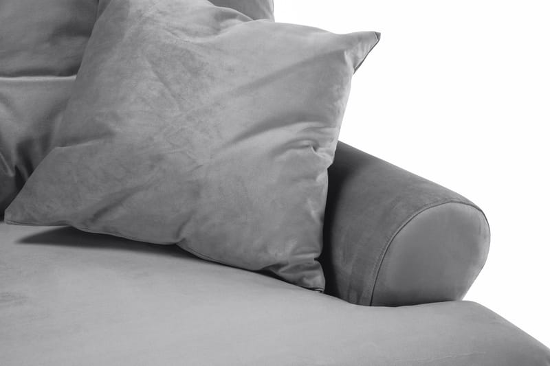 Andrew 2-seters Fløyelssofa - Lys grå - Møbler - Sofaer - 2 seter sofa