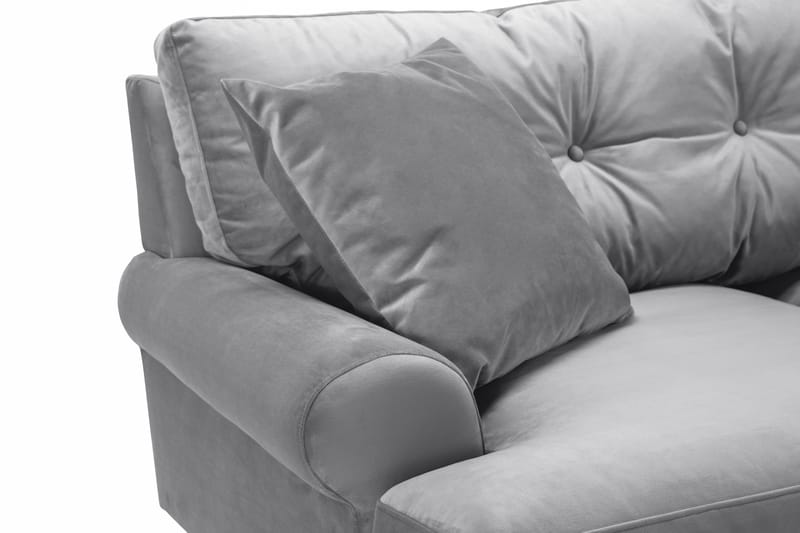 Andrew 2-seters Fløyelssofa - Lys grå - Møbler - Sofaer - Howard sofa