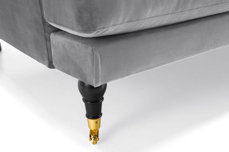 Andrew 2-seters Fløyelssofa - Lys grå - Møbler - Sofaer - 2 seter sofa