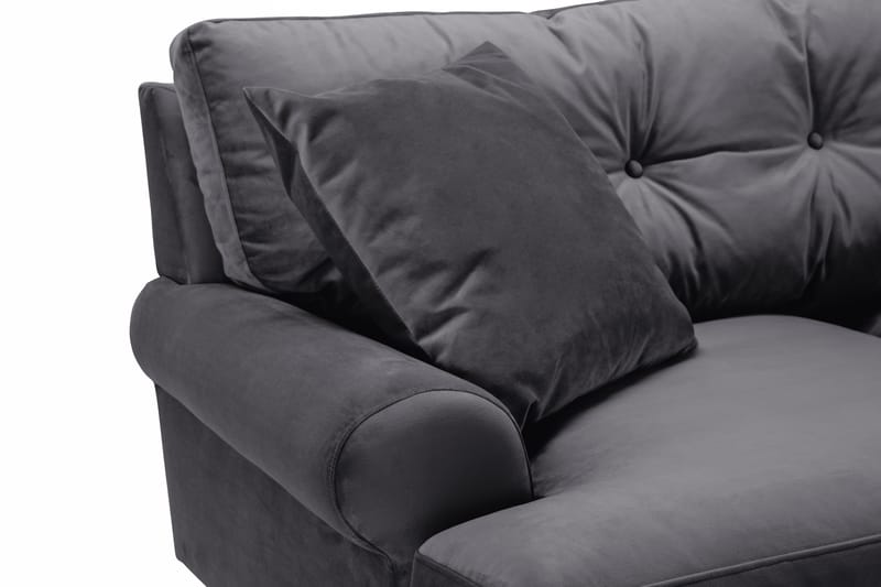 Andrew 2-seters Fløyelssofa - Mørk grå - Møbler - Sofaer - Howard sofa