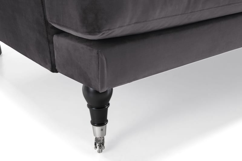 Andrew 2-seters Fløyelssofa - Mørk grå - Møbler - Sofaer - 2 seter sofa