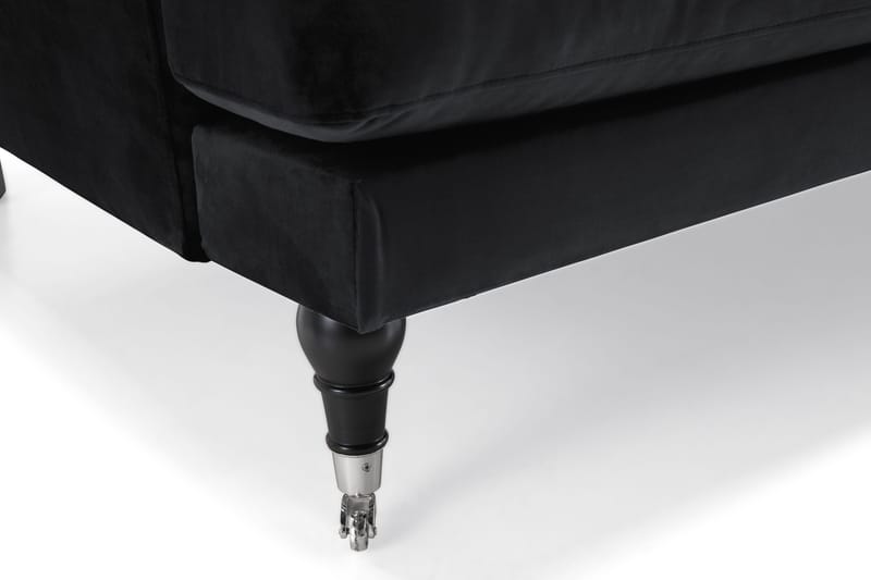 Andrew 2-seters Fløyelssofa - Svart - Møbler - Sofaer - 2 seter sofa