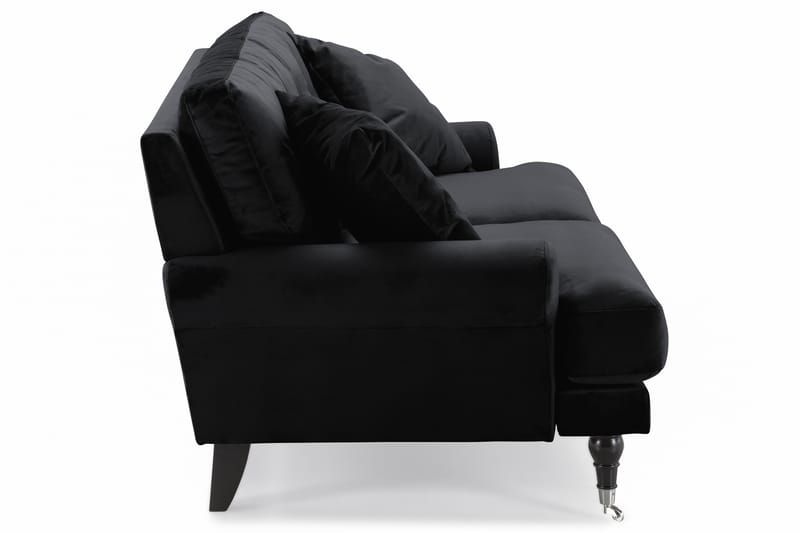 Andrew 2-seters Fløyelssofa - Svart - Møbler - Sofaer - Howard sofa