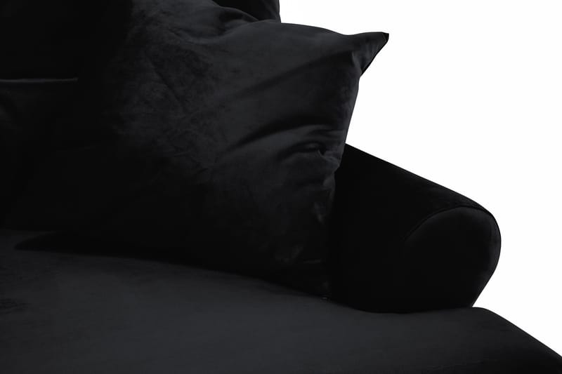 Andrew 2-seters Fløyelssofa - Svart - Møbler - Sofaer - 2 seter sofa