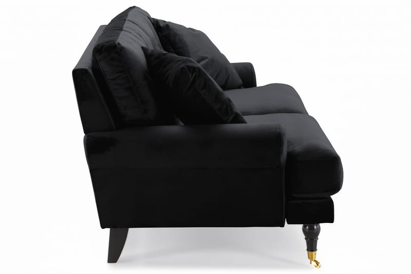 Andrew 2-seters Fløyelssofa - Svart - Møbler - Sofaer - 2 seter sofa