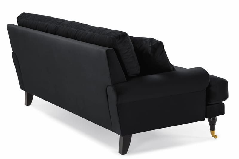 Andrew 2-seters Fløyelssofa - Svart - Møbler - Sofaer - 2 seter sofa