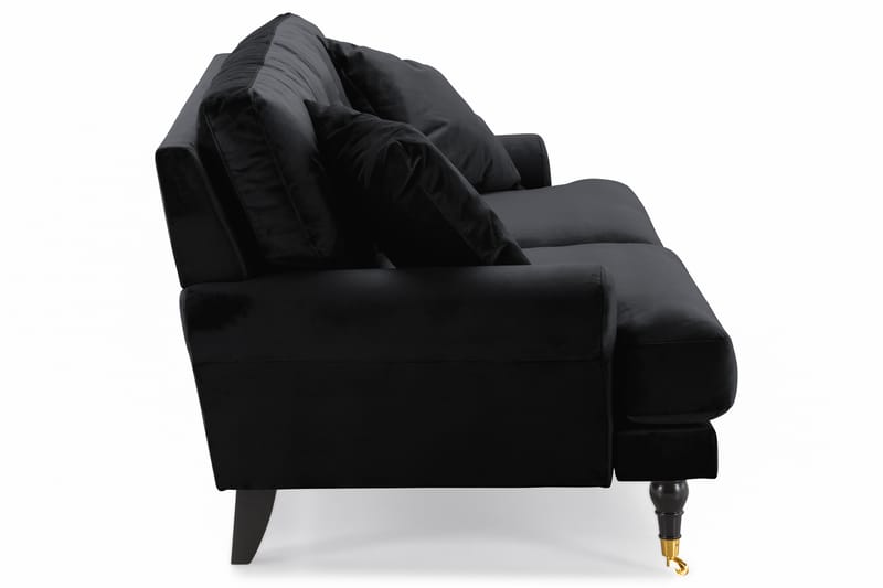 Andrew 2-seters Fløyelssofa - Svart - Møbler - Sofaer - Howard sofa