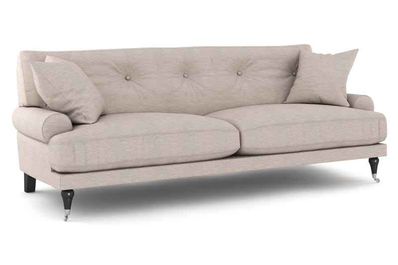 Andrew 2-seters Sofa - Beige/Krom - Howard sofa - 2 seter sofa