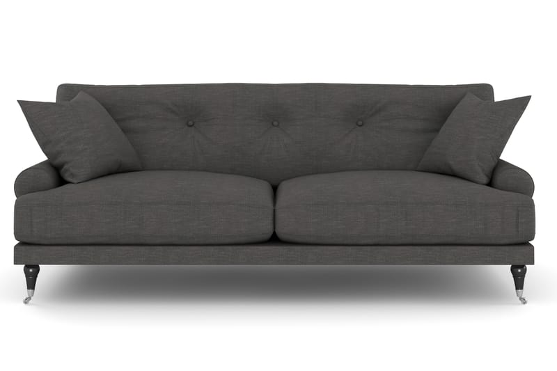 Andrew 2-seters Sofa - Mørkegrå/Krom - Howard sofa - 2 seter sofa