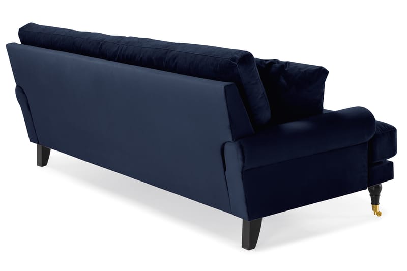 Andrew 3-seters Fløyelssofa - Blå - Møbler - Sofaer - Howard sofa