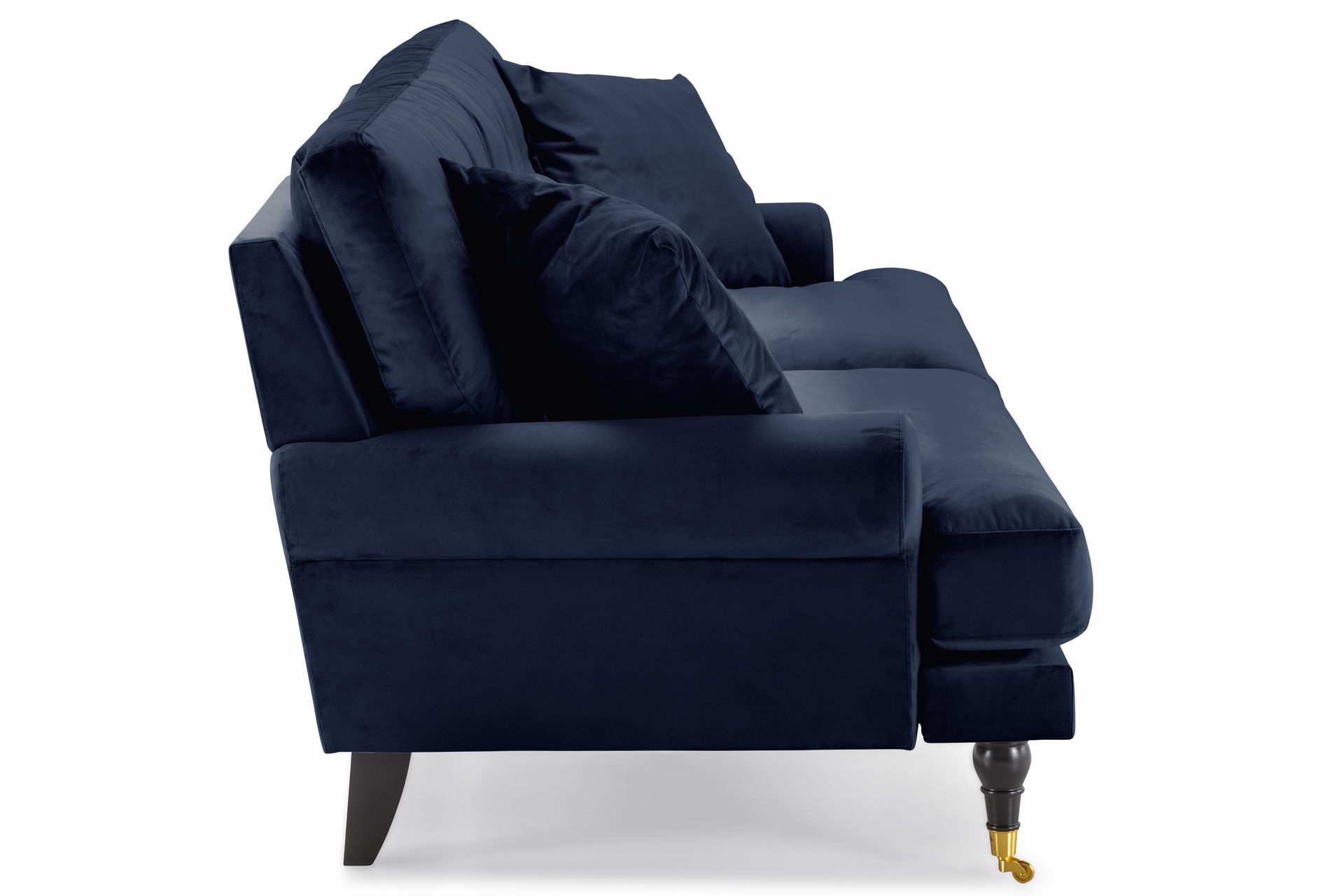 Andrew 3-seters Fløyelssofa - Blå - Møbler - Sofaer - Howard sofa