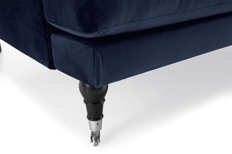 Andrew 3-seters Fløyelssofa - Blå - Møbler - Sofaer - Sofa 3 seter