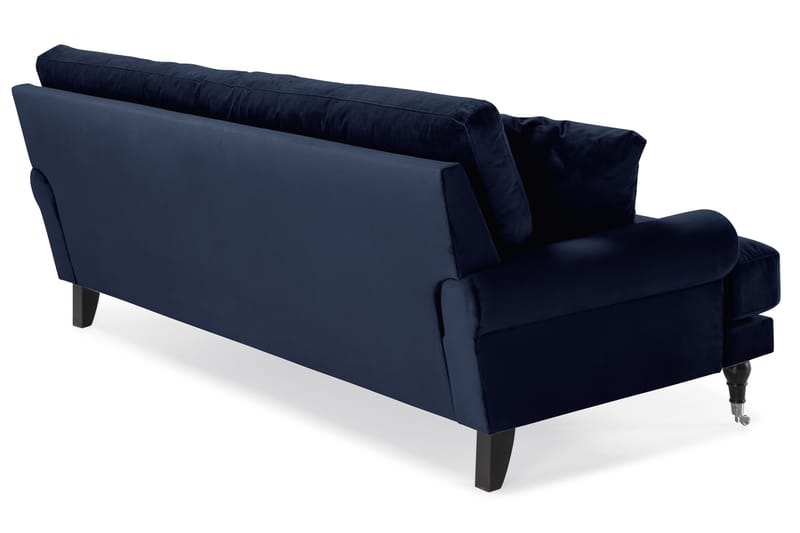 Andrew 3-seters Fløyelssofa - Blå - Møbler - Sofaer - Howard sofa