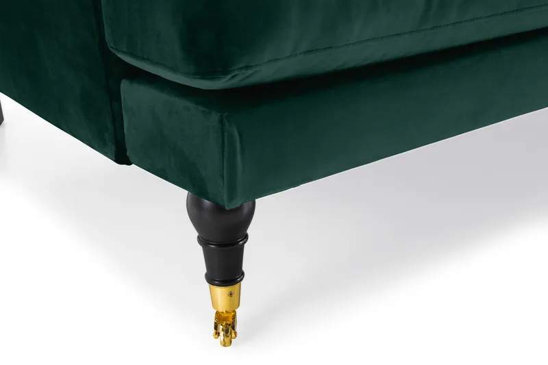 Andrew 3-seters Fløyelssofa - Grønn - Møbler - Sofaer - Sofa 3 seter