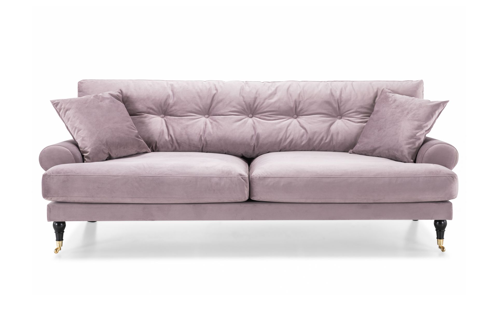 Andrew 3-seters Fløyelssofa - Lilla - Møbler - Sofaer - Howard sofa