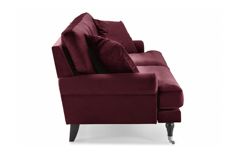 Andrew 3-seters Fløyelssofa - Lilla - Møbler - Sofaer - Howard sofa