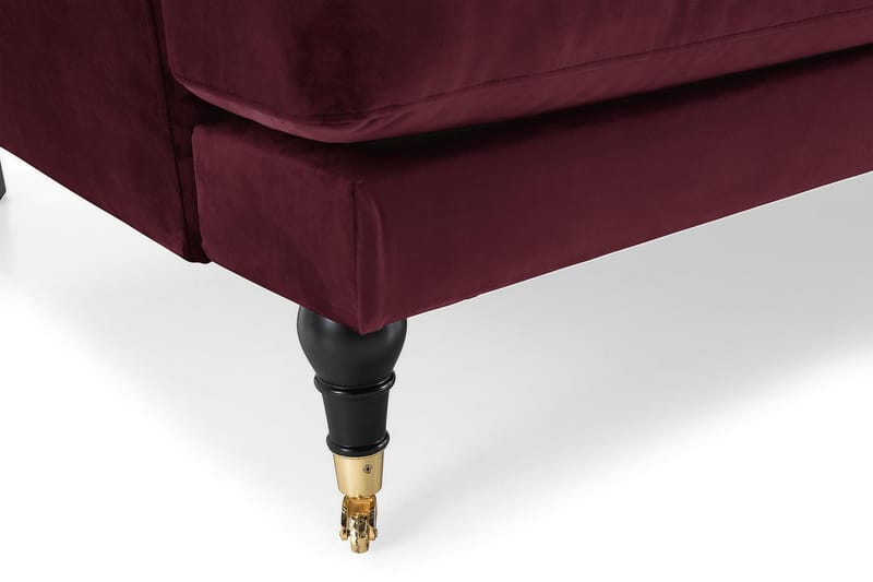 Andrew 3-seters Fløyelssofa - Lilla - Møbler - Sofaer - Howard sofa