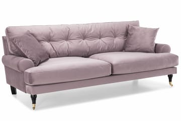 Andrew 3-seters Fløyelssofa - Lilla - Møbler - Sofaer - Howard sofa