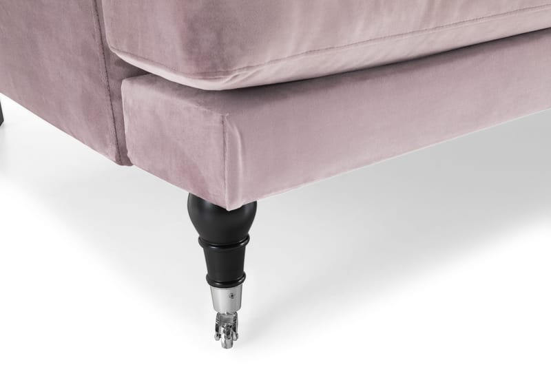 Andrew 3-seters Fløyelssofa - Lilla - Møbler - Sofaer - Sofa 3 seter