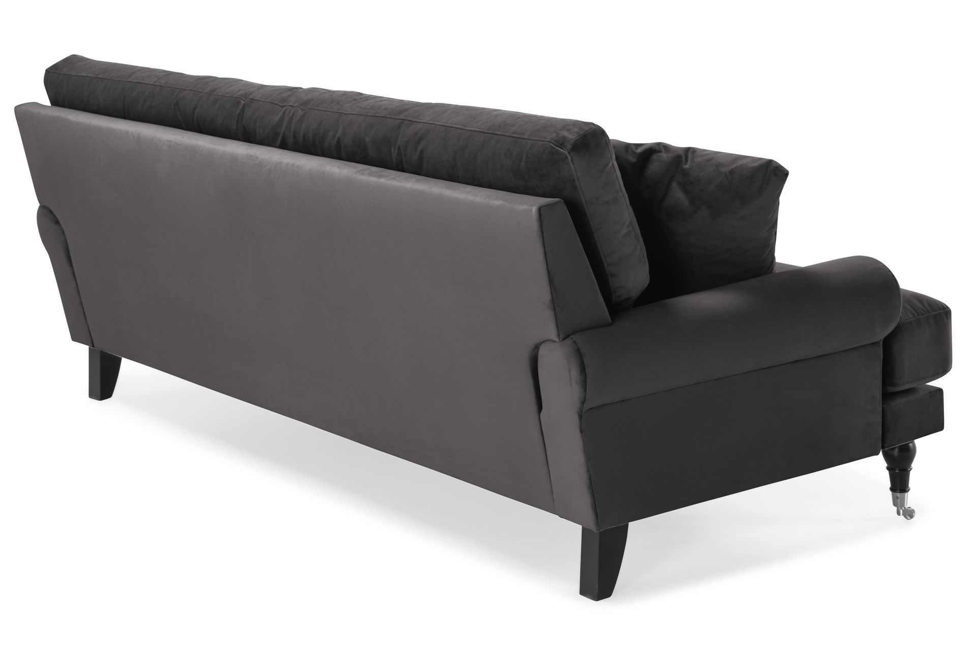 Andrew 3-seters Fløyelssofa - Mørk grå - Møbler - Sofaer - Howard sofa