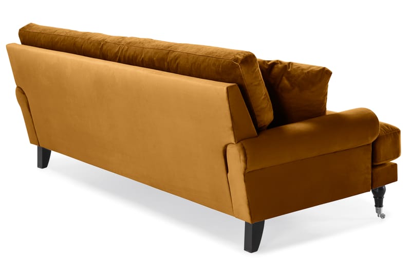 Andrew 3-seters Fløyelssofa - Mørk gul - Møbler - Sofaer - Howard sofa