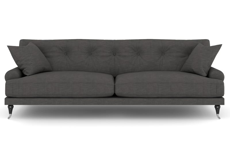 Andrew 3-seters Sofa - Mørkegrå/Krom - Møbler - Sofaer - Howard sofa