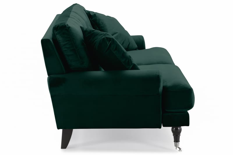 Andrew Fløyelssofa 2-seter - Mørkegrønn/Krom - Howard sofa - Fløyel sofaer - 2 seter sofa