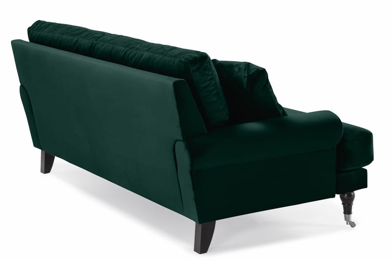 Andrew Fløyelssofa 2-seter - Mørkegrønn/Krom - Howard sofa - Fløyel sofaer - 2 seter sofa
