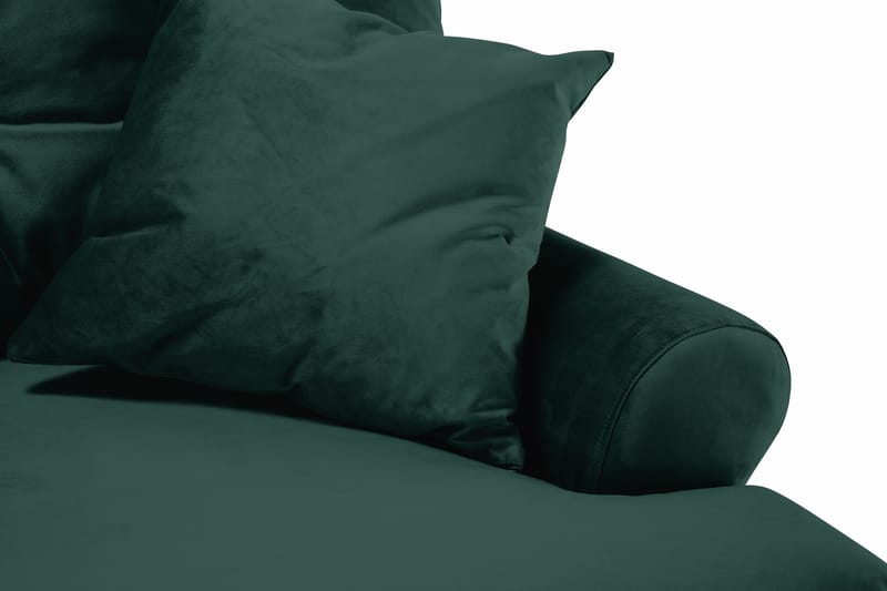 Andrew Fløyelssofa 2-seter - Mørkegrønn/Krom - Møbler - Sofaer - Howard sofa