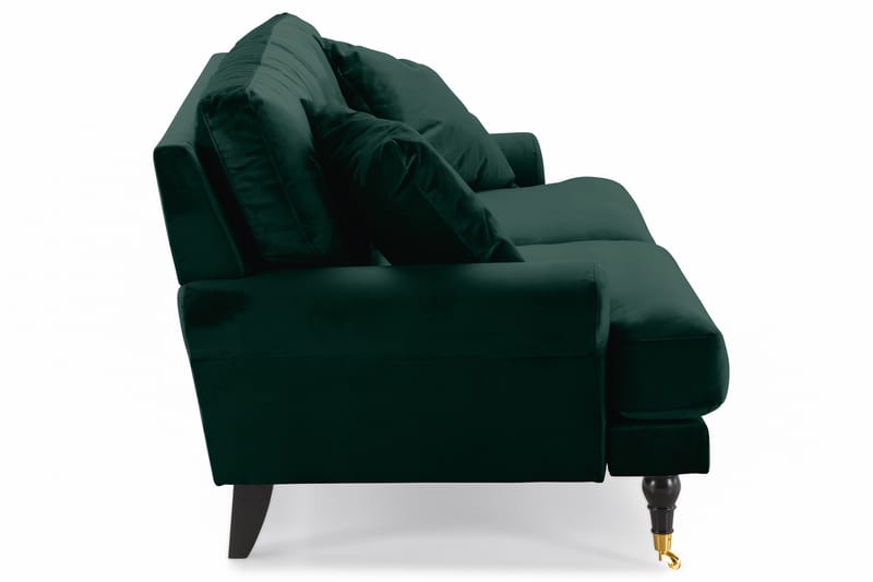 Andrew Fløyelssofa 2-seter - Mørkegrønn/Messing - Howard sofa - Fløyel sofaer - 2 seter sofa