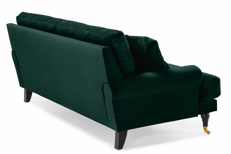 Andrew Fløyelssofa 2-seter - Mørkegrønn/Messing - Howard sofa - Fløyel sofaer - 2 seter sofa