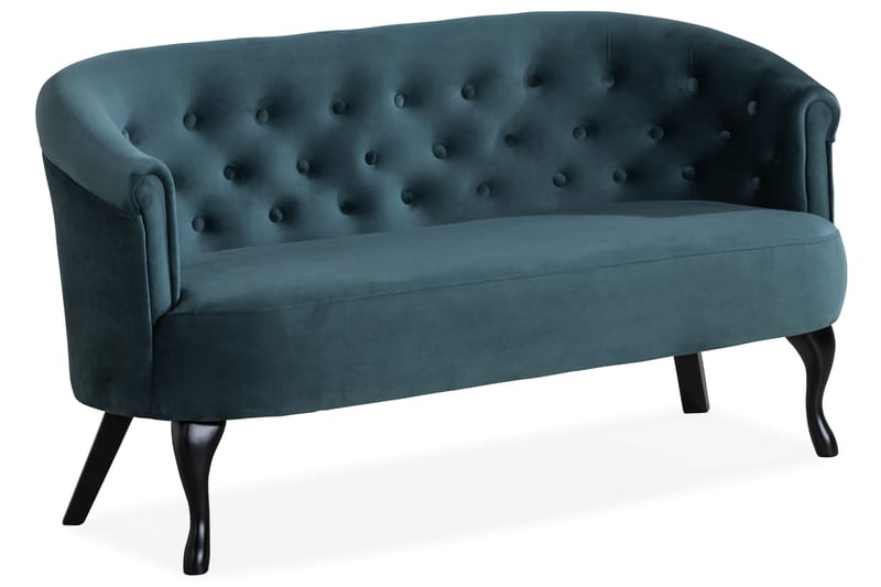 Dahlia Siss Sofa - Blågrønn Fløyel - Møbler - Sofaer - Howard sofa
