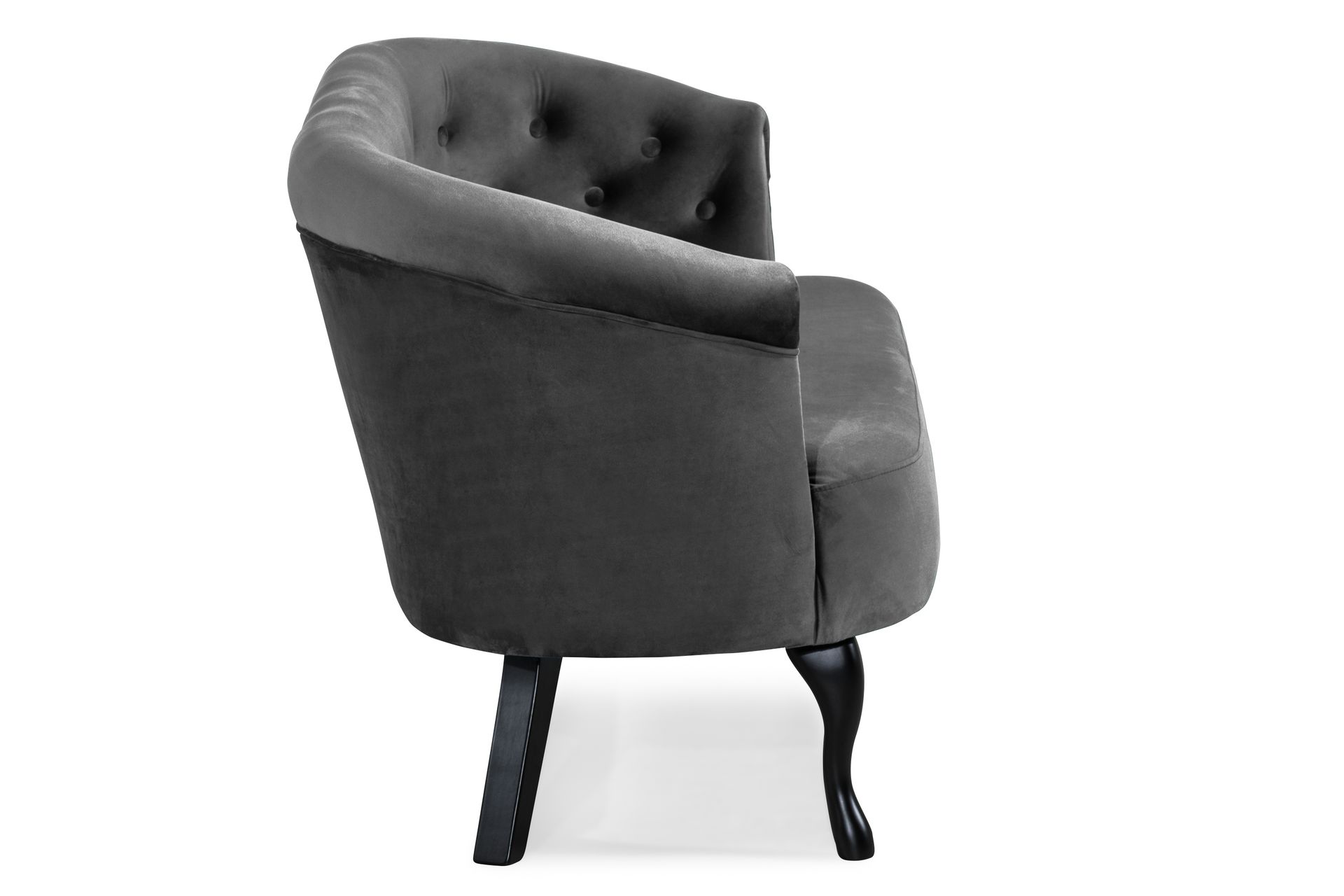 Dahlia Siss Sofa Fløyel - Mørkegrå - Møbler - Sofaer - Howard sofa