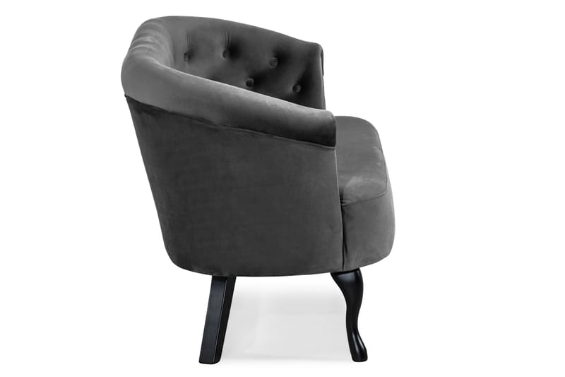 Dahlia Siss Sofa Fløyel - Mørkegrå - Møbler - Sofaer - Howard sofa