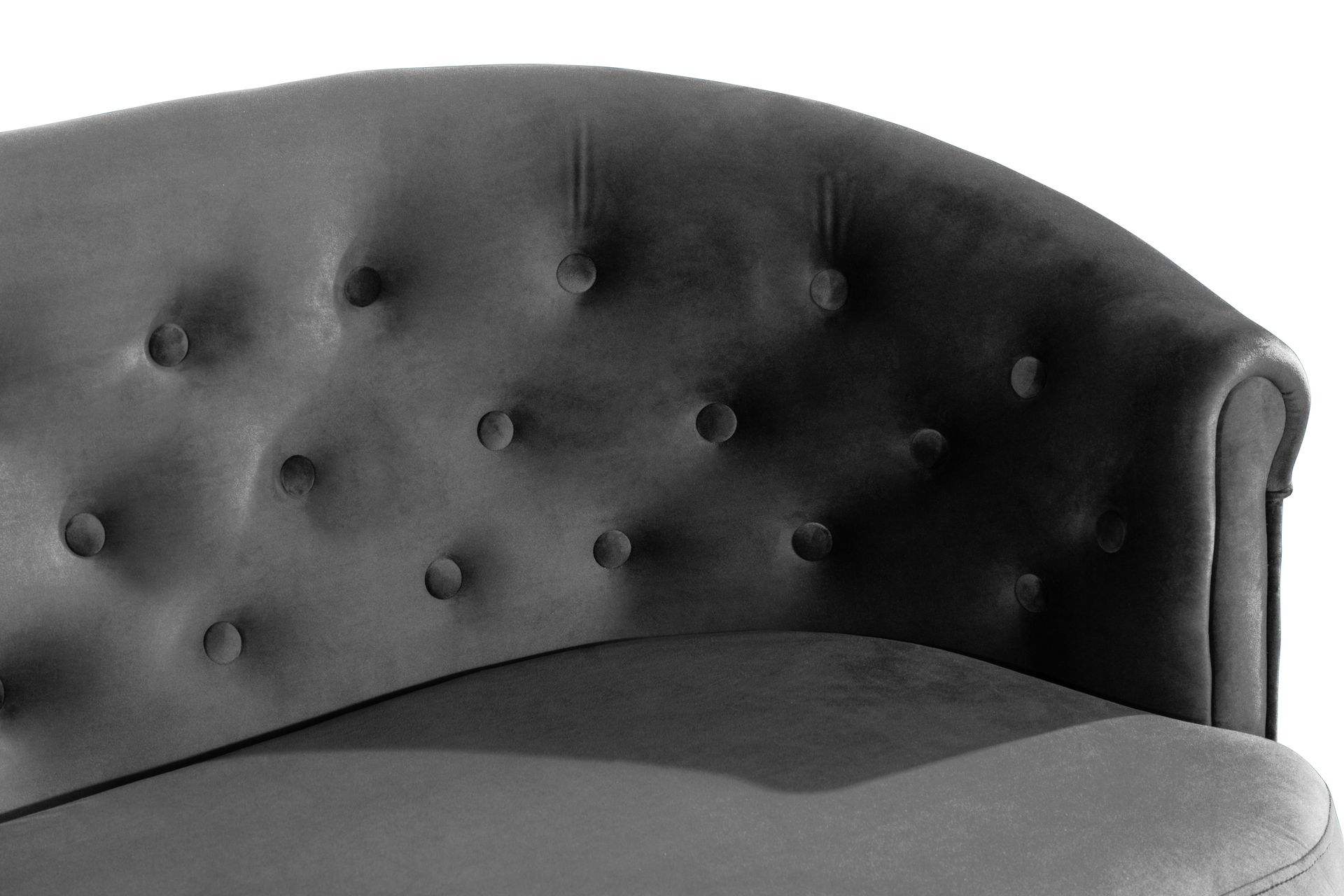 Dahlia Siss Sofa Fløyel - Mørkegrå - Møbler - Sofaer - Howard sofa