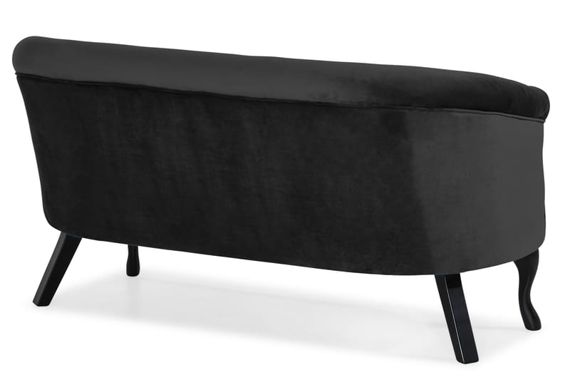 Dahlia Siss Sofa Fløyel - Svart - Møbler - Sofaer - Howard sofa