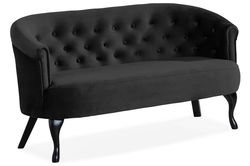 Dahlia Siss Sofa Fløyel - Svart - Møbler - Sofaer - Howard sofa