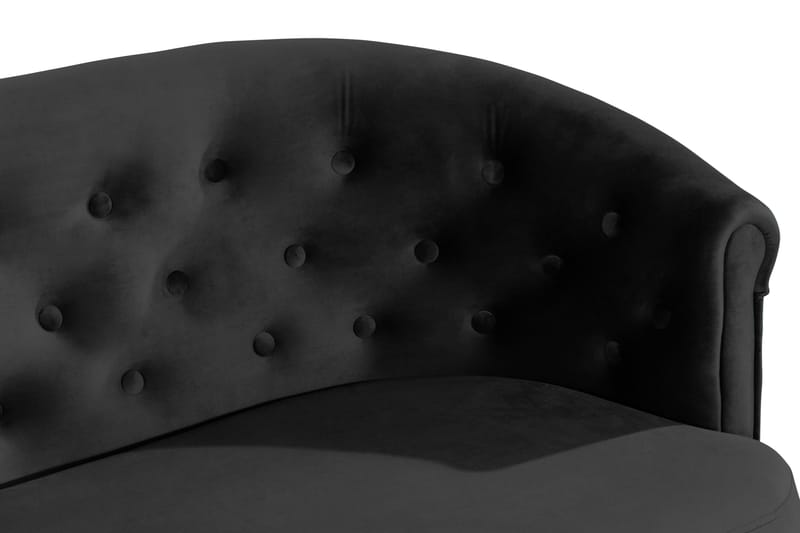 Dahlia Siss Sofa Fløyel - Svart - Møbler - Sofaer - Howard sofa
