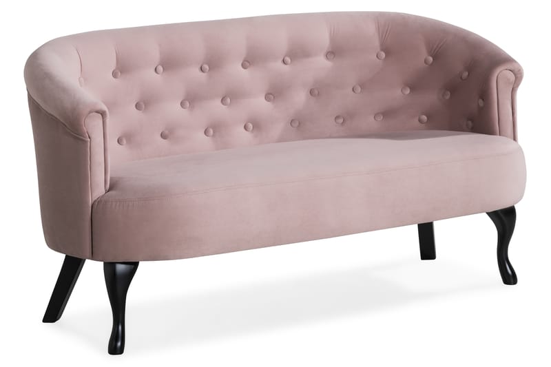 Dahlia Siss Sofa - Lyserosa Fløyel - Møbler - Sofaer - Howard sofa