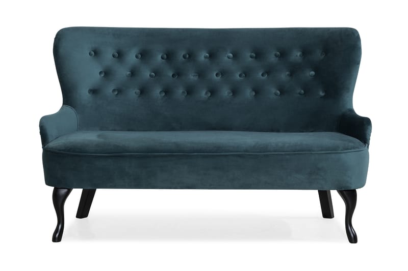 Dahlia Sofa - Blågrønn - Howard sofa - Fløyel sofaer - 2 seter sofa