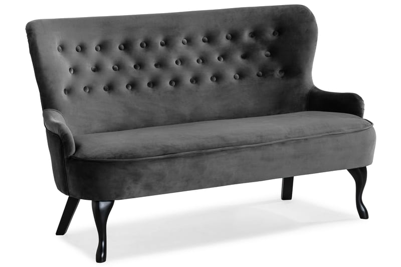 Dahlia Sofa Fløyel - Mørkgrå - Møbler - Sofaer - Howard sofa