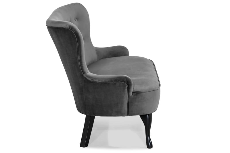 Dahlia Sofa Fløyel - Mørkgrå - Møbler - Sofaer - Howard sofa