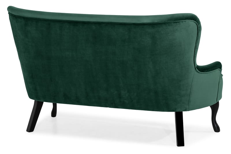 Dahlia Sofa Fløyel - Mørkgrønn - Howard sofa - Fløyel sofaer - 2 seter sofa