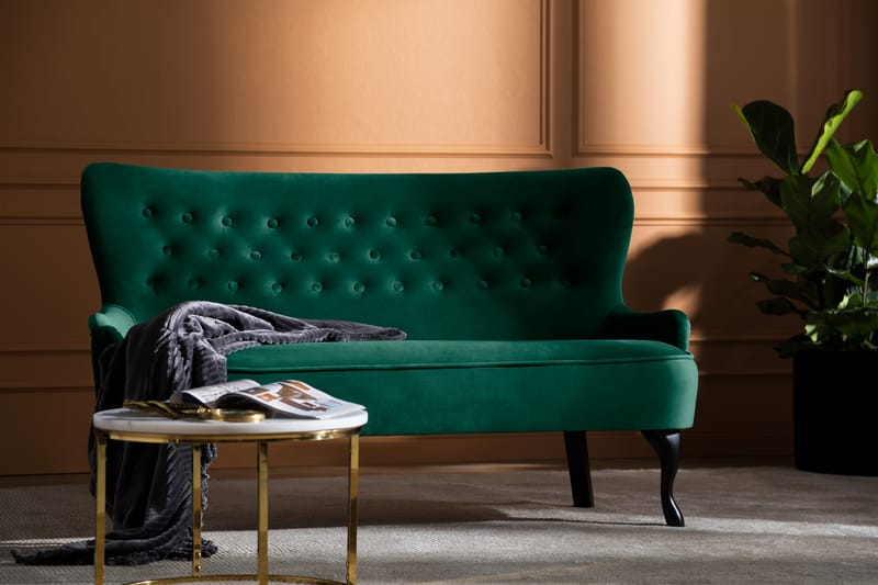 Dahlia Sofa Fløyel - Mørkgrønn - Møbler - Sofaer - Howard sofa
