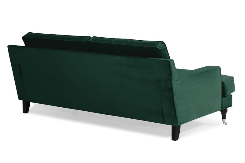 Dalby 3-seters Sofa Fløyel - Mørkegrønn - Fløyel sofaer - Sofa 3 seter - Howard sofa